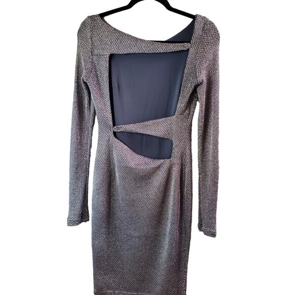 unknown Dresses & Skirts - Women's‎ Metallic Bodycon Dress With Open Back Size S